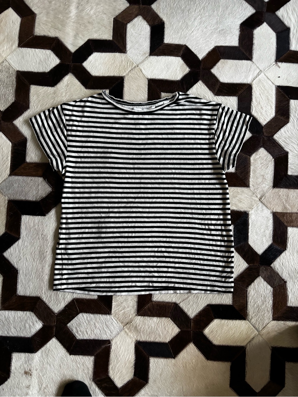 Vince Black & White Striped Women’s Tee